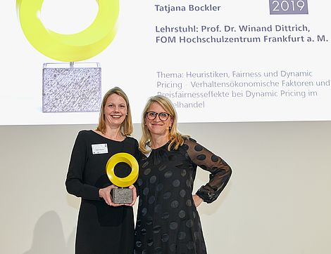 Wissenschaftspreis Tatjana Bockler FOM Master Absolventin